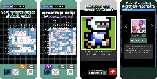 pixel puzzle konami