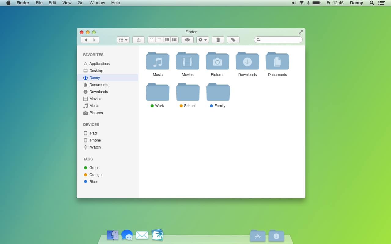 OS X 10.10 flat icons