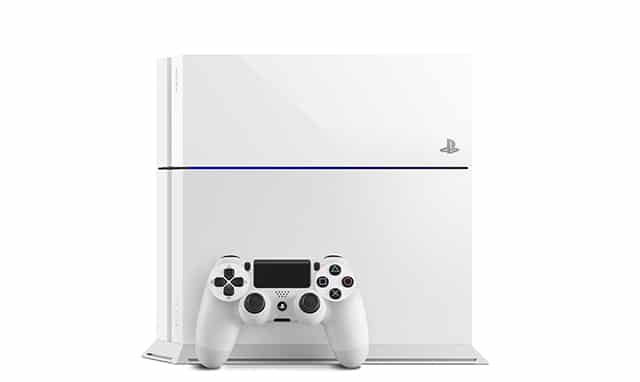 White PS4 console