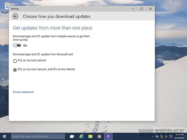 Windows 10 P2P