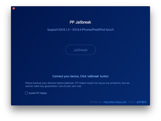 PP Jailbreak iOS 8.4 Mac