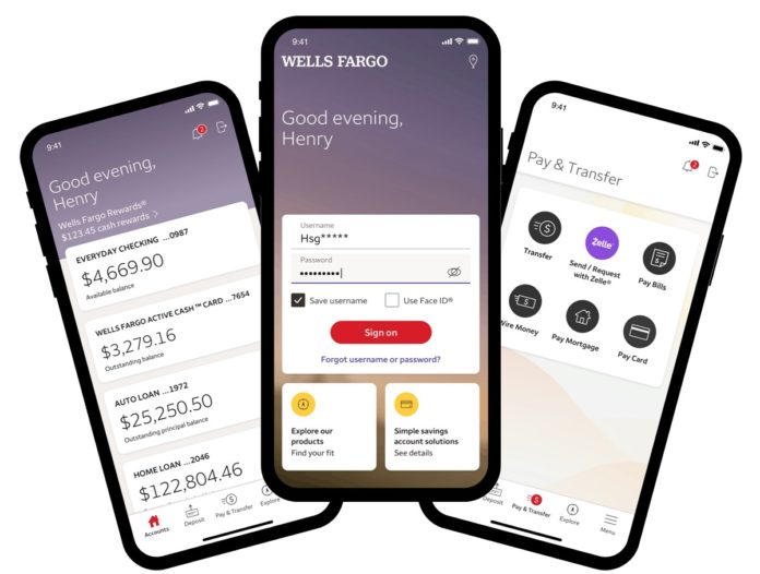 Wells Fargo online mobile banking