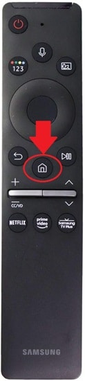 Home button on Samsung TV remote