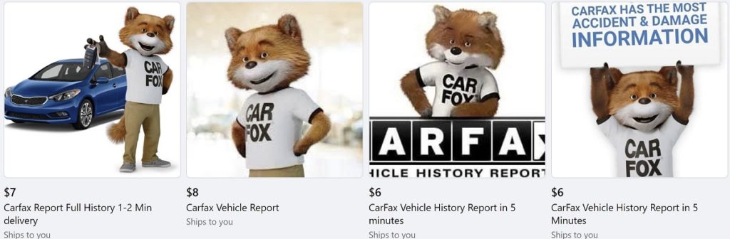 Cheap Carfax report