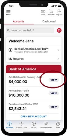 Bank of America check routing and account number